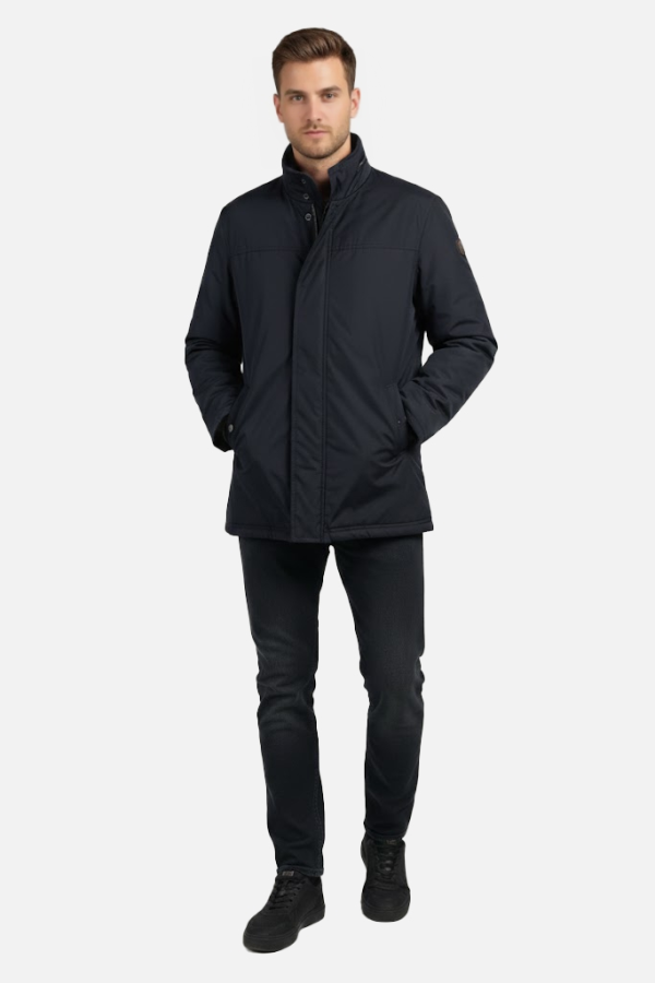 Dik Yaka Klasik İş Kaban Lacivert PRS23213