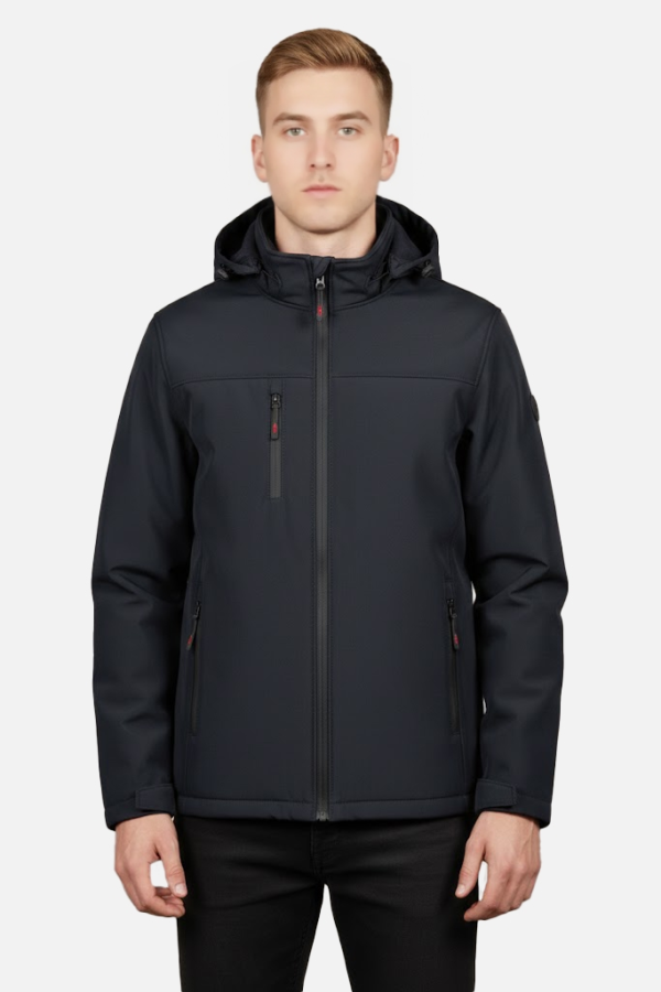 Kapüşonlu Softshell İş Montu Lacivert PRS22214