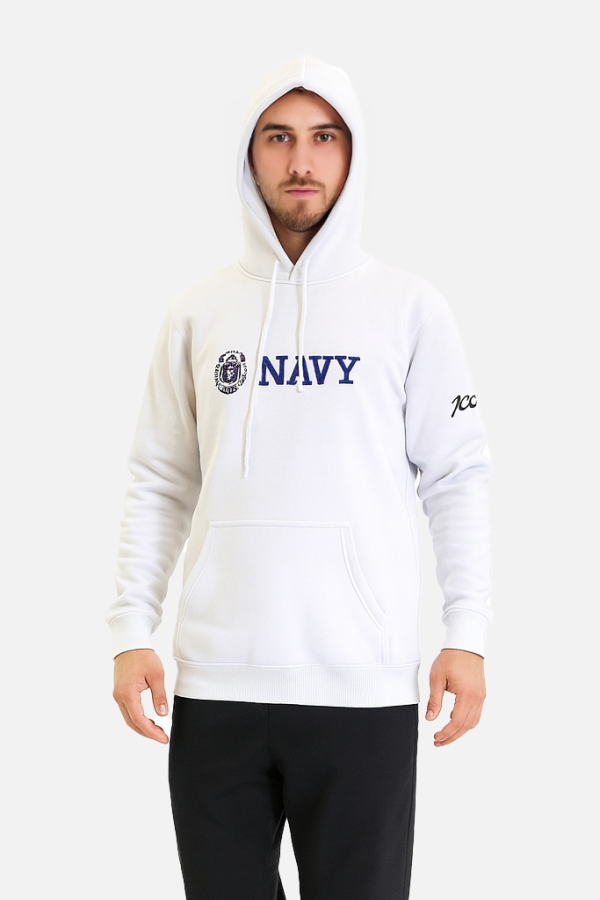 Beyaz Kapüşonlu Sweatshirt - PRS2855