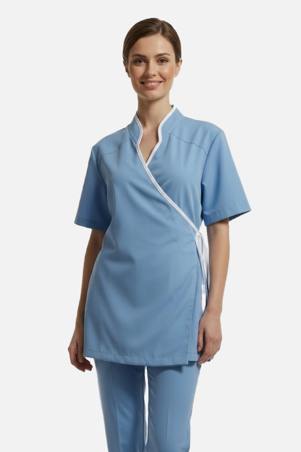Modern Kimono Tunik Açık Mavi PRS18314